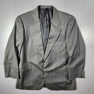 Hickey Freeman Nordstrom 100% Wool Sport coat Blazer Gray 2-Button Mens 42 Reg